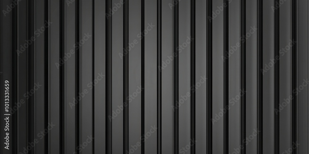 Black Metal Background with Vertical Stripes Black Metal Background with Vertical Stripes