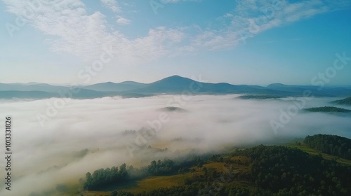 Mountain Landscape with Fog