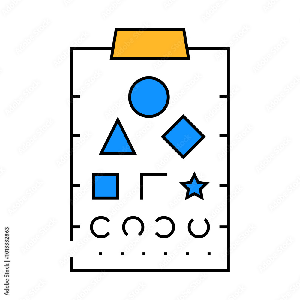 sivtsev table, stand for training vision line icon vector. sivtsev table, stand for training vision sign. isolated symbol illustration sivtsev table, stand for training vision line icon vector. sivtsev table, stand for training vision sign. isolated symbol illustration