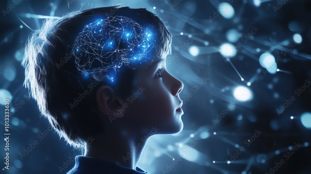 AI brain synchronizing with human cognition in a digital human boy AI brain synchronizing with human cognition in a digital human boy