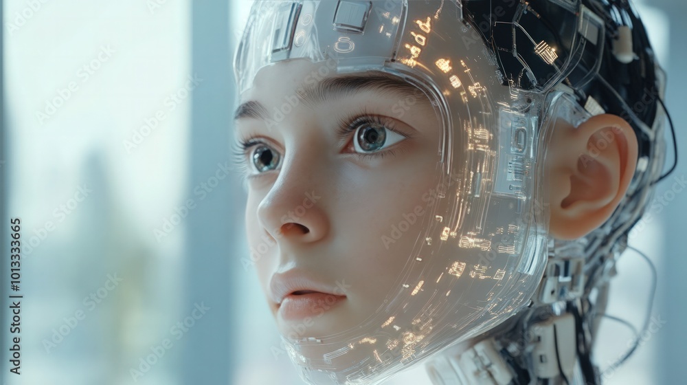 AI brain processing in real-time within a digital human girl AI brain processing in real-time within a digital human girl