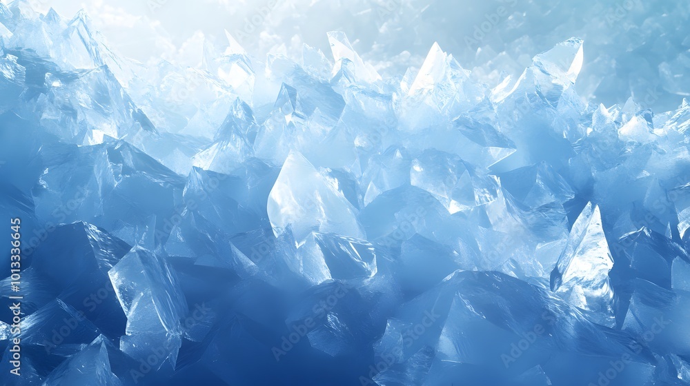 Obraz premium Icy mountain landscape