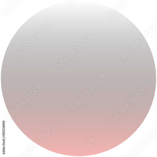 glossy sphere pink pastel color roud circle with white outline border 