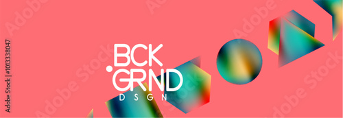 Fluid color geometric shapes abstract background. Vector Illustration For Wallpaper, Banner, Background, Card, Book Illustration, landing page