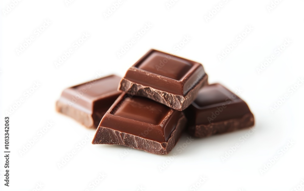 Chocolate isolated stock photo on white background Chocolate isolated stock photo on white background