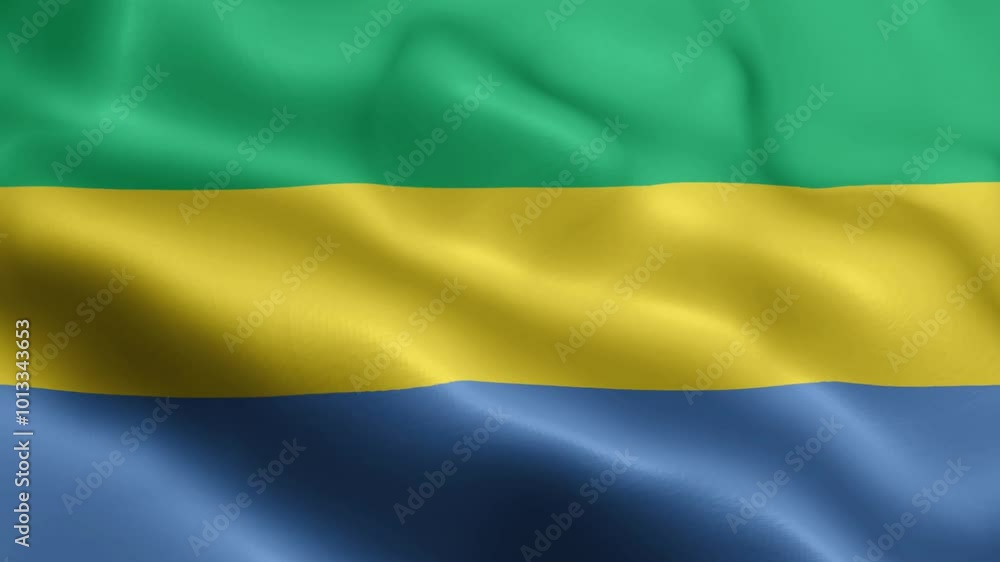4k render Gabon Flag video waving in wind Gabon Flag Wave Loop waving in wind Re 4k render Gabon Flag video waving in wind Gabon Flag Wave Loop waving in wind Re