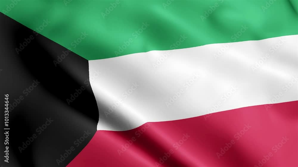 4k render Kuwait Flag video waving in wind Kuwait Flag Wave Loop waving in wind 4k render Kuwait Flag video waving in wind Kuwait Flag Wave Loop waving in wind