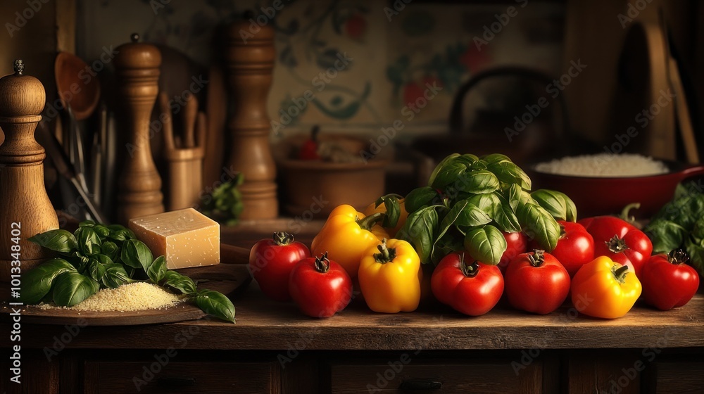 Still Life with Peppers and Tomatoes Still Life with Peppers and Tomatoes
