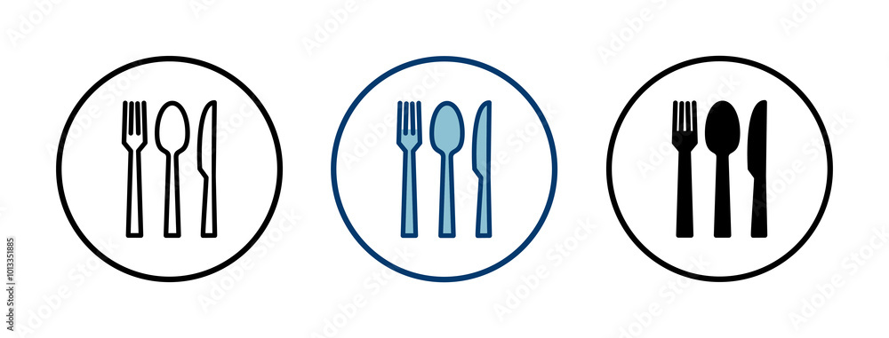 Fork, Spoon, and Knife isolated on white background. Restaurant icon. food icon. Eat. Cutlery icon. Fork, Spoon, and Knife isolated on white background. Restaurant icon. food icon. Eat. Cutlery icon.