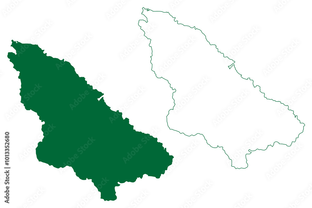 Wardha district (Maharashtra State, Nagpur Division, Republic of India) map vector illustration, scribble sketch Wardha map Wardha district (Maharashtra State, Nagpur Division, Republic of India) map vector illustration, scribble sketch Wardha map