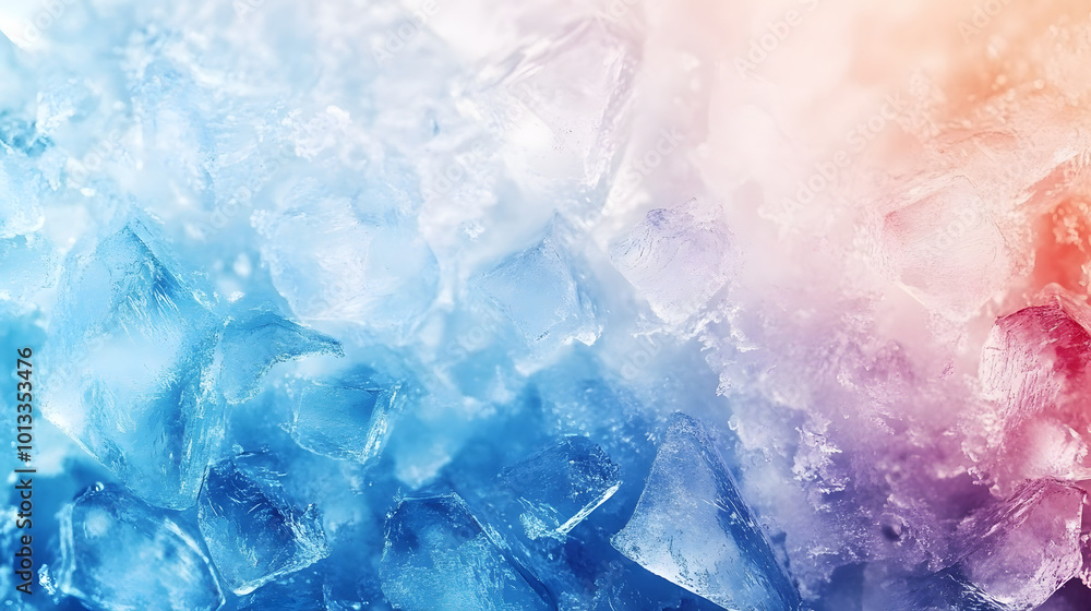 Frosty ice border background Frosty ice border background