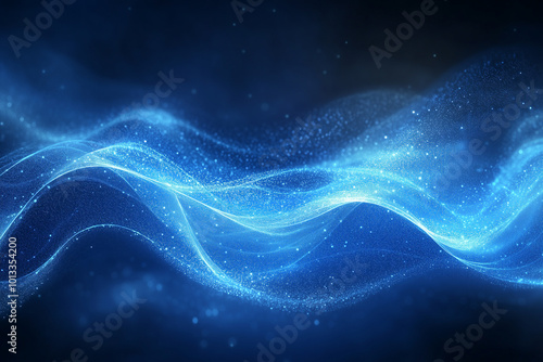 abstract blue background with waves