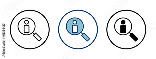 Hiring icon vector isolated on white background. Human resources concept. Recruitment. Search job vacancy icon. Hire. Find people icon