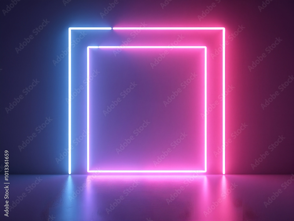 Sci-Fi background with neon lights. Sci-Fi background with neon lights.
