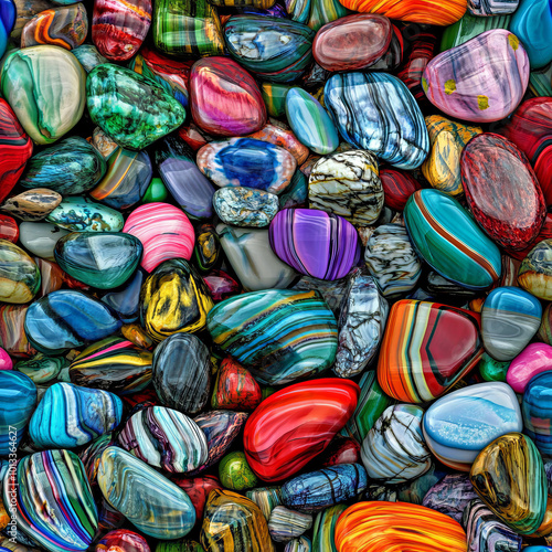 multi-colored stones, vibrant,tile