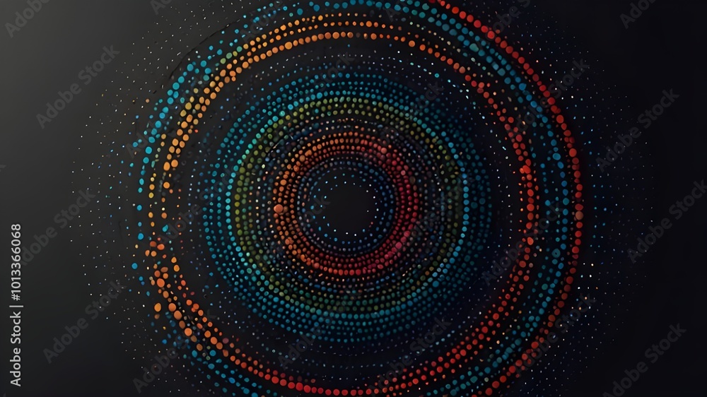 Modern abstract background. Halftone dots in circle form. Round logo. Vector dotted frame. Design element or icon Generative AI Modern abstract background. Halftone dots in circle form. Round logo. Vector dotted frame. Design element or icon Generative AI