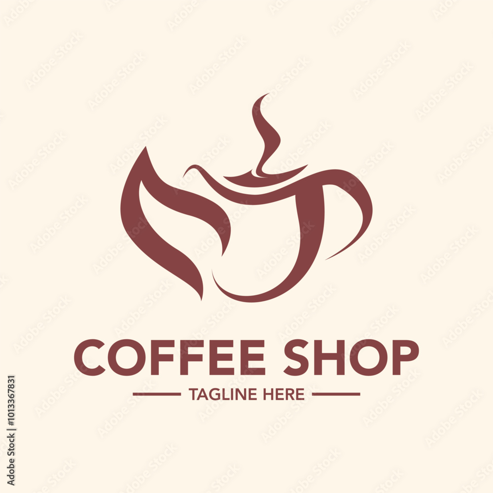 Coffee shop logo design illustration Coffee shop logo design illustration