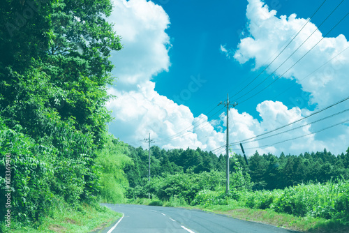 夏の田舎の景色