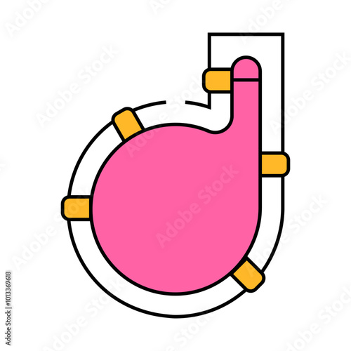 Photos wineskin spain line icon vector