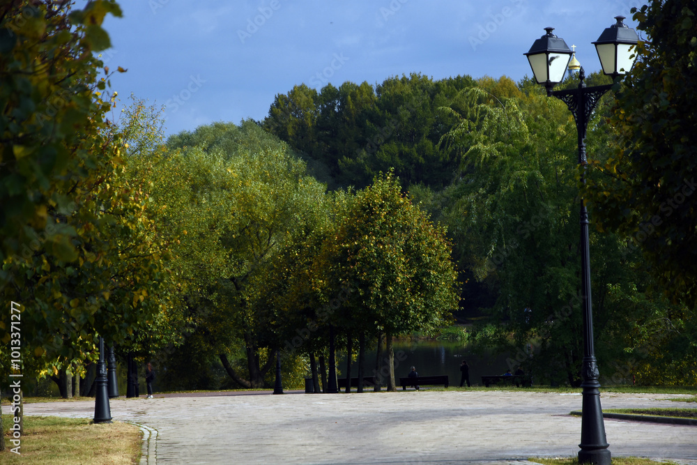 Street lamp in the park
