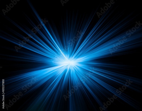 abstract minimal  Blue neon background with glowing wavy line. 