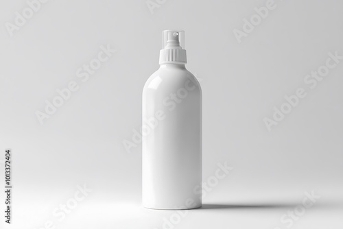 High resolution cosmetic bottle package 3d rendering isolated mockup fit for your design element.