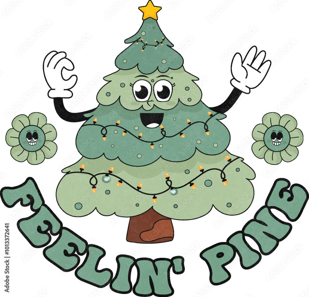 Retro Christmas T Shirt Design Retro Christmas T Shirt Design
