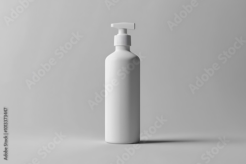 High resolution cosmetic bottle package 3d rendering isolated mockup fit for your design element.