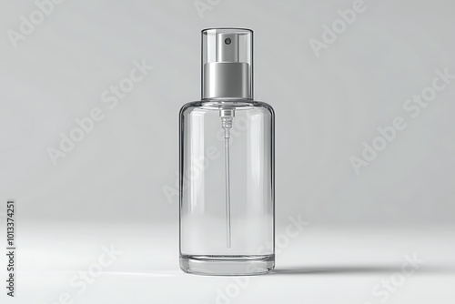 3d illustration of Instant antiseptic hand sanitizer mist spray, antibacterial alcohol liquid.