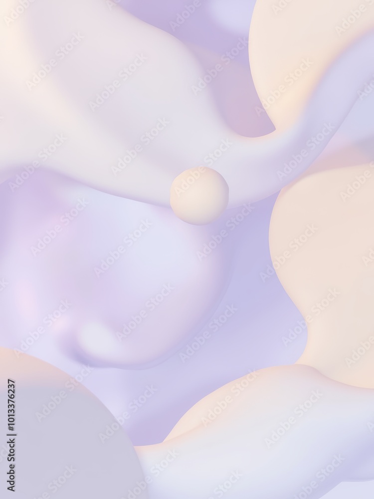 Abstract Flowing Shapes in Soft Colors Abstract Flowing Shapes in Soft Colors