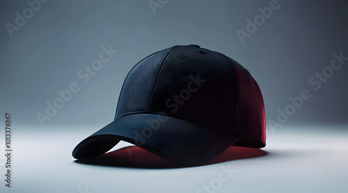 Wallpaper Mural Black baseball cap displayed on a plain white background in studio light. Torontodigital.ca