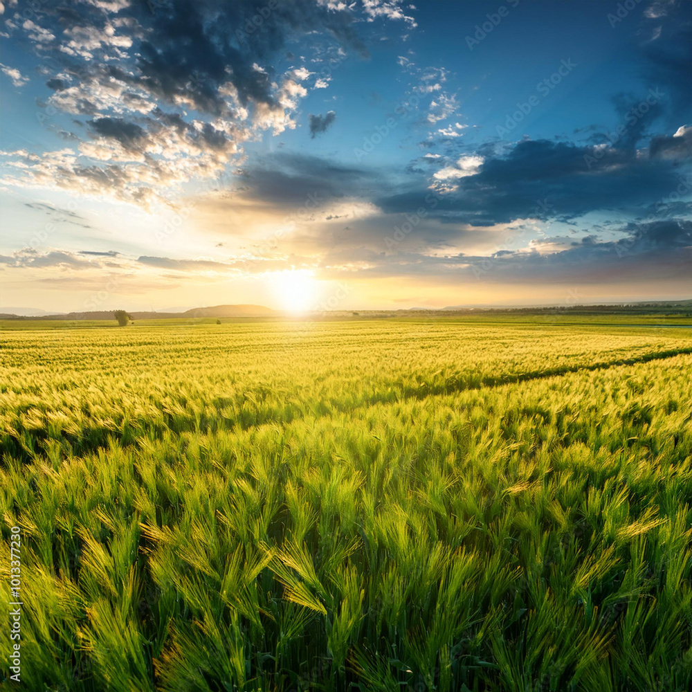 crop farm ultra light sunset view crop farm ultra light sunset view