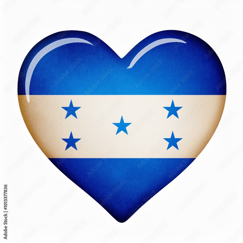 ホンジュラスの国旗のハート(Heart of Honduras flag on white.)
ホンジュラスの国旗のハート(Heart of Honduras flag on white.)