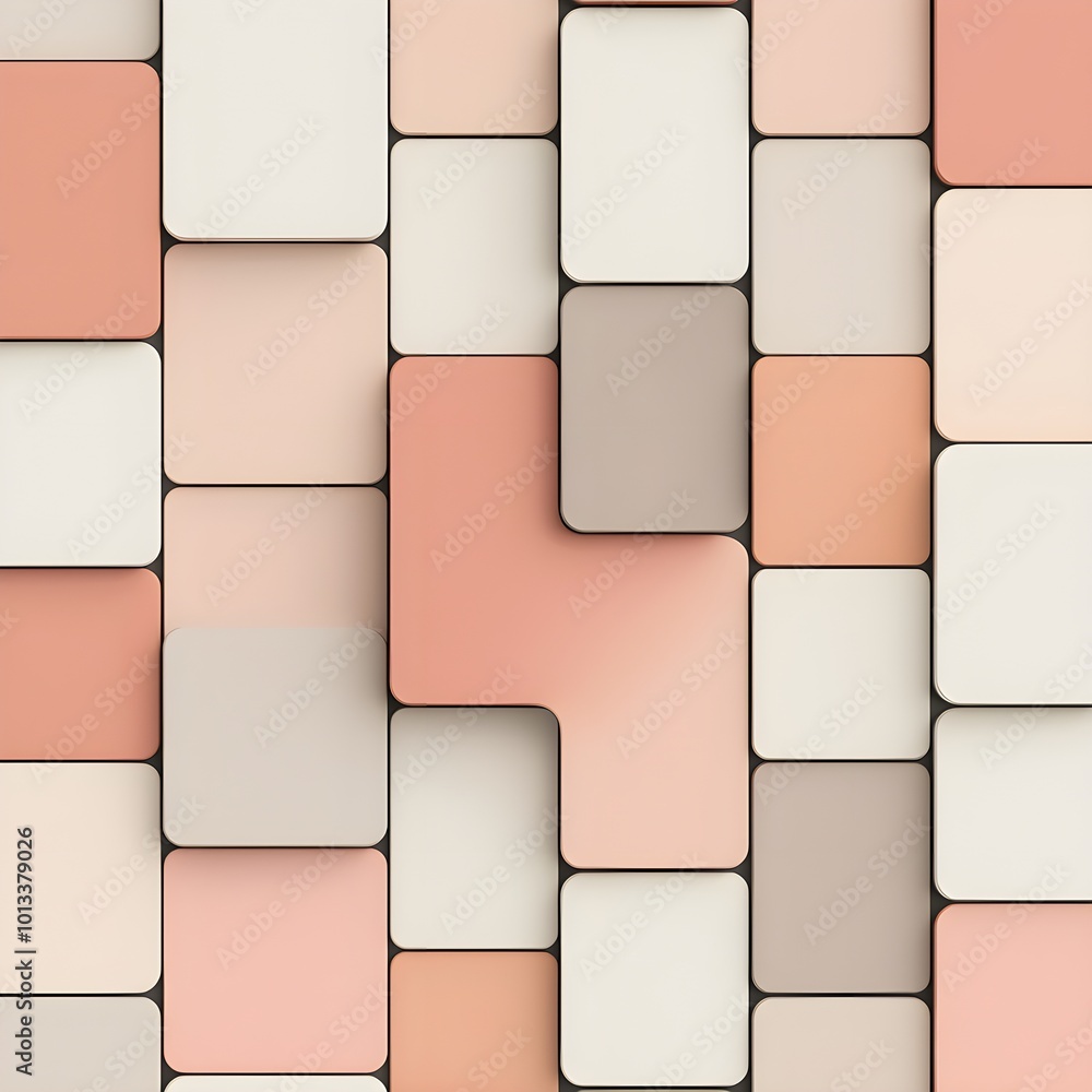 Abstract pastel geometric pattern with soft color blocks Abstract pastel geometric pattern with soft color blocks