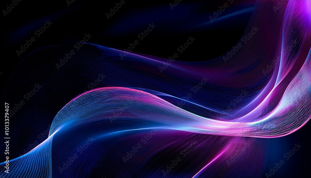 Fototapeta premium New Abstract flowing wave background 