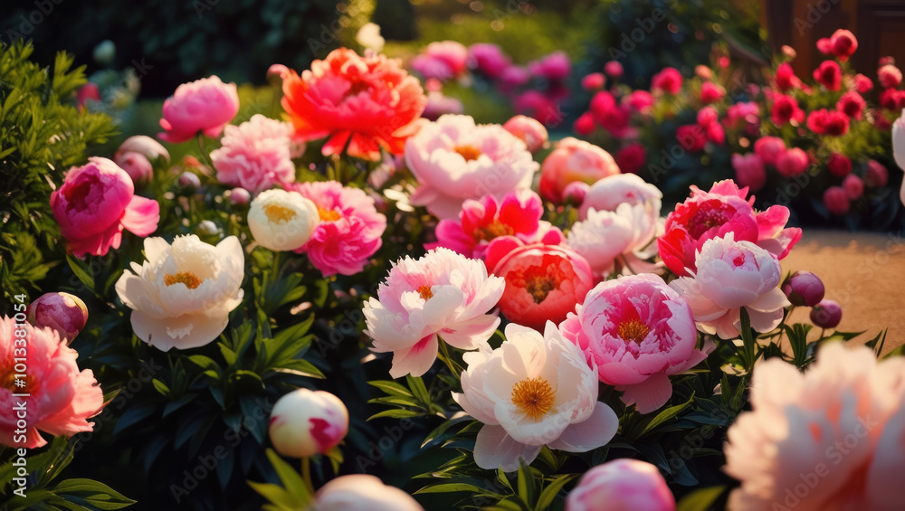 Bright flowers in the background create an atmosphere of joy and spring. Ideal for designing materials about nature, beauty and holidays Bright flowers in the background create an atmosphere of joy and spring. Ideal for designing materials about nature, beauty and holidays
