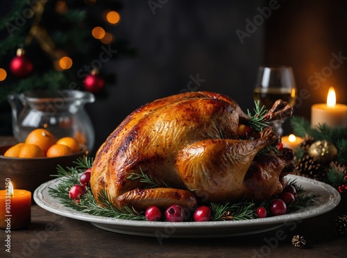 Wallpaper Mural A beautifully plated turkey for the holiday table Torontodigital.ca