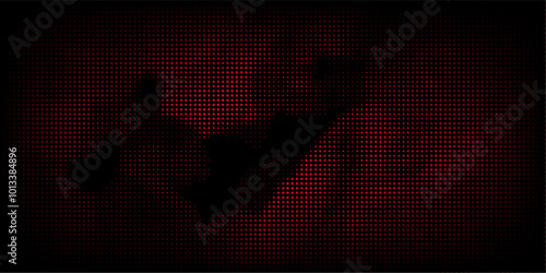 Dot red pattern screen led light gradient texture background. Abstract technology big data digital background. dot pattern eps 10