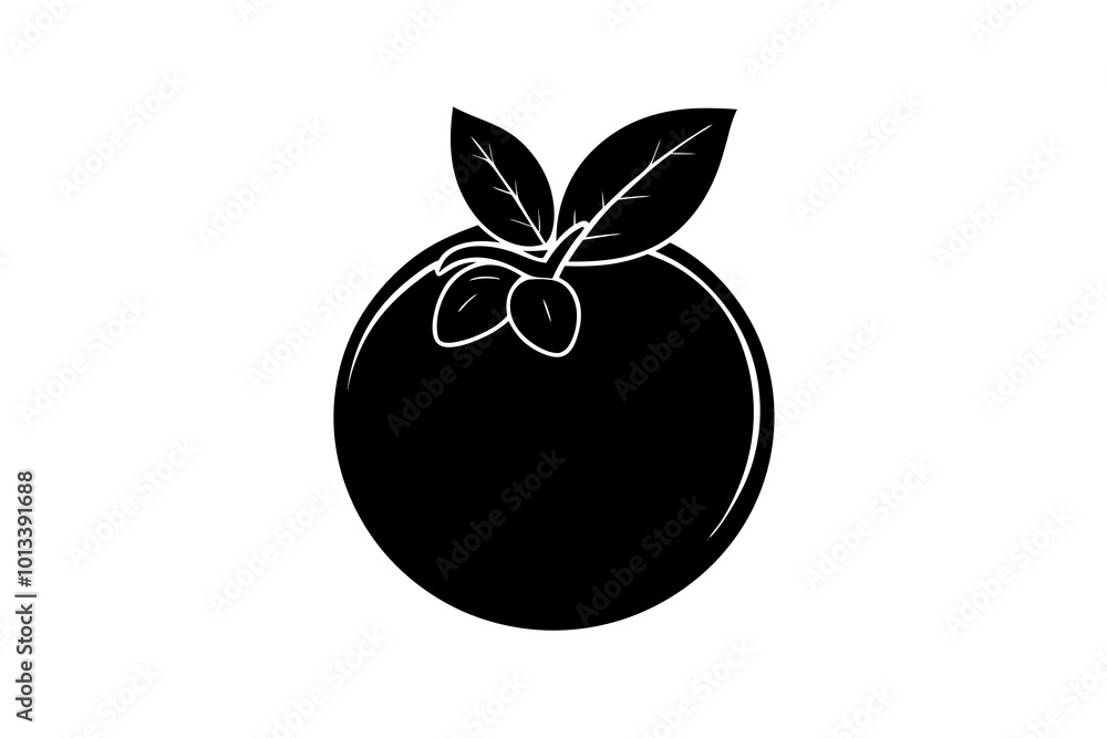 Delicious fruit Blueberry silhouette black vector art illustration Delicious fruit Blueberry silhouette black vector art illustration