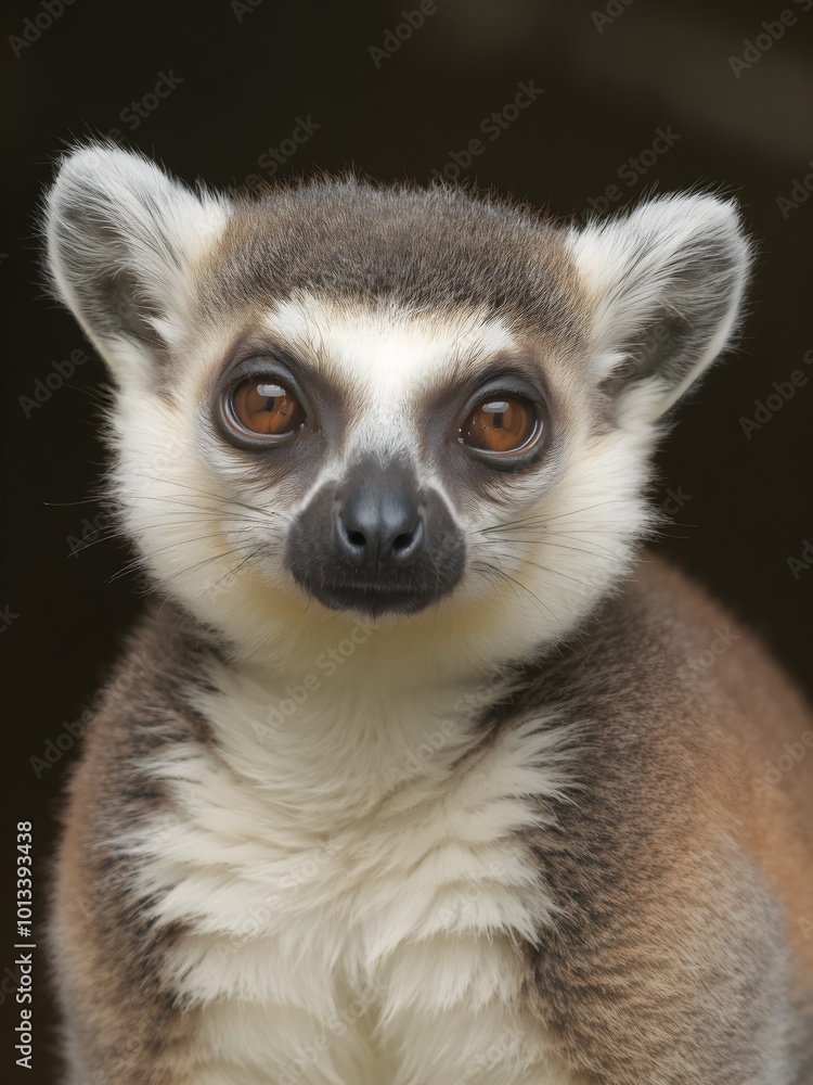 Close-Up of a Lemur Catta Close-Up of a Lemur Catta