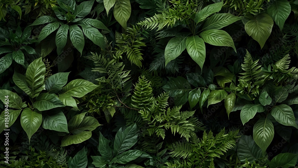 Diverse green foliage, ideal for nature-themed designs. Diverse green foliage, ideal for nature-themed designs.