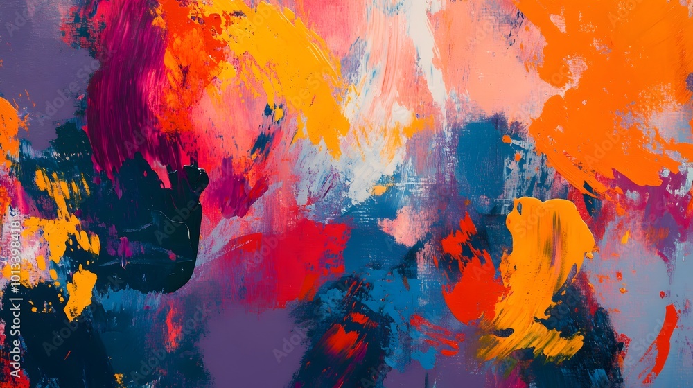 vibrant abstract painting with bold colors vibrant abstract painting with bold colors