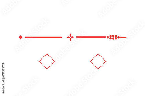 elegant vintage text dividers for creative designs