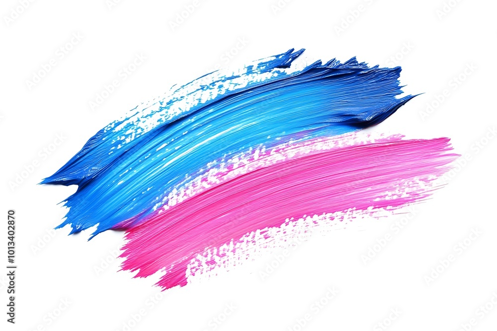 Isolated multicolor Brush Stroke on a white Background. Acrylic Paint Texture. Isolated multicolor Brush Stroke on a white Background. Acrylic Paint Texture.