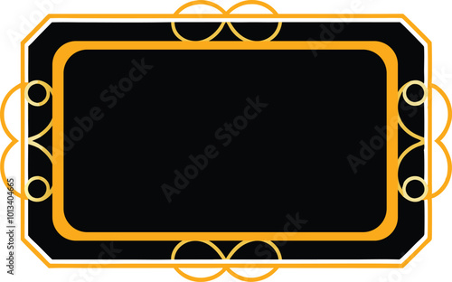 Vintage ornament frame. Decorative border frames, retro style divider