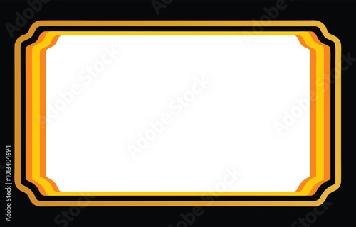 Vintage ornament frame. Decorative border frames, retro style divider