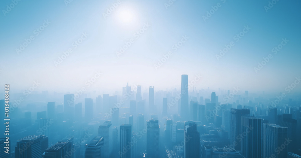Fototapeta premium Office Skyscrapers in the City Financial and Business District
