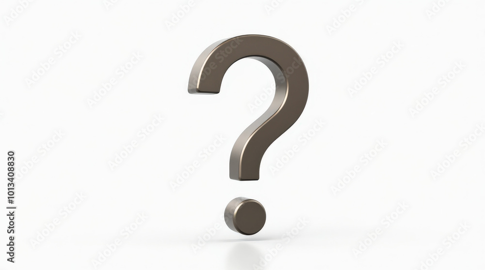 3D Question Mark Symbol: Uncertainty, Inquiry, and Curiosity Icon in Silver, Gold, Colorful for Graphic Design and Business Concepts 3D Question Mark Symbol: Uncertainty, Inquiry, and Curiosity Icon in Silver, Gold, Colorful for Graphic Design and Business Concepts