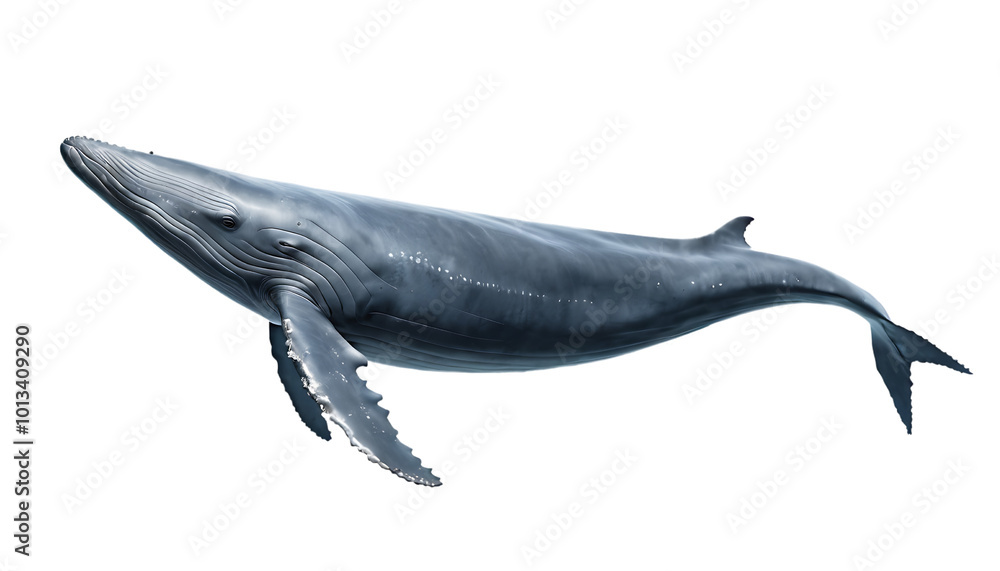Fototapeta premium Whale on a transparent background
