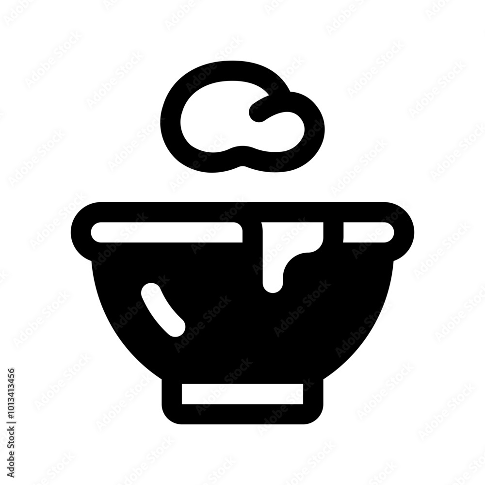 Dough Glyph Icon. Single icon, glyph vector icon Dough Glyph Icon. Single icon, glyph vector icon